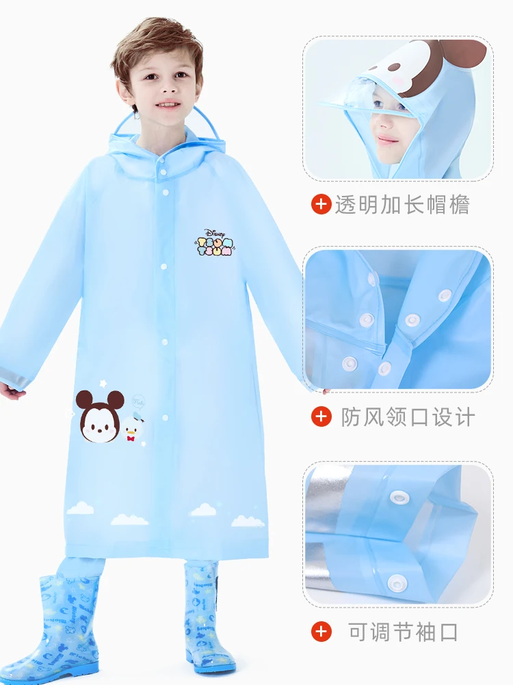 Children's Raincoat Boys and Girls Kindergarten Pupils Baby Kids Disney  Full-body Waterproof Poncho  rain coat women  kids gift