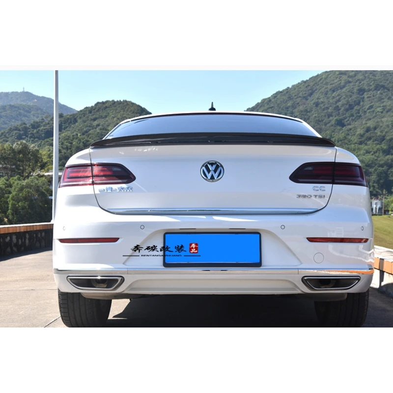 Новинка 2019 спойлер Passat CC задний из углеродного волокна круглого типа на крышу для