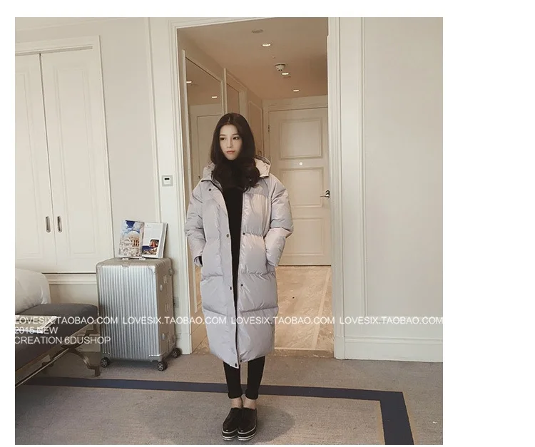 

Fall And Winter Clothes New Style 2019 Korean-style Loose-Fit Hooded Mid-length Thick Cotton Overcoat Women's Elegant Warm Cotto
