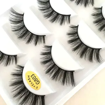 

Private Label 3d Fake Eyelash G800 Is Specially Provided To European And American 5 Pairs Of 3d Mink Eyelash