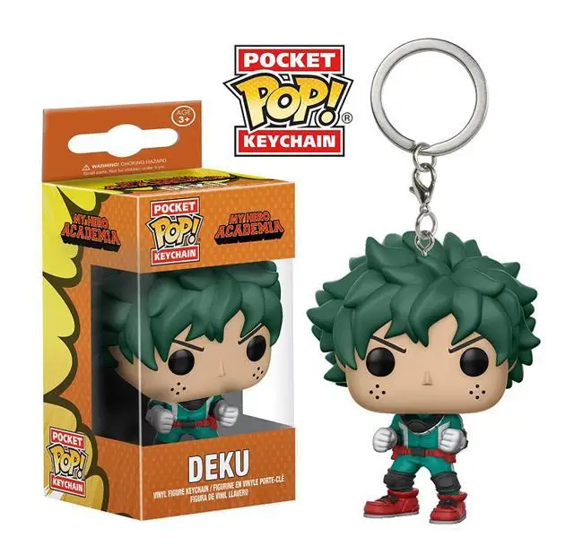 

Funko Pop My Hero College Anime Peripheral Green Valley out Long Garage Kit Keychain Model Pendant
