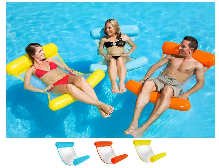 Piscine gonflable flotteur piscine chaise anneau de bain lit flotteur chaise piscine eau piscine partie piscine jouet matelas eau hamac lit