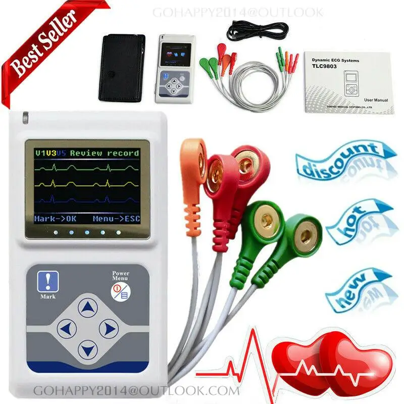 TLC9803 3 канала holter CONTEC Бесплатная доставка | Красота и здоровье