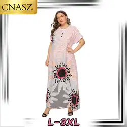 2019 мусульманское abaya Турция исламское богемное модное платье с принтом арабский марокканский кафтан Бангладеш Оман большой