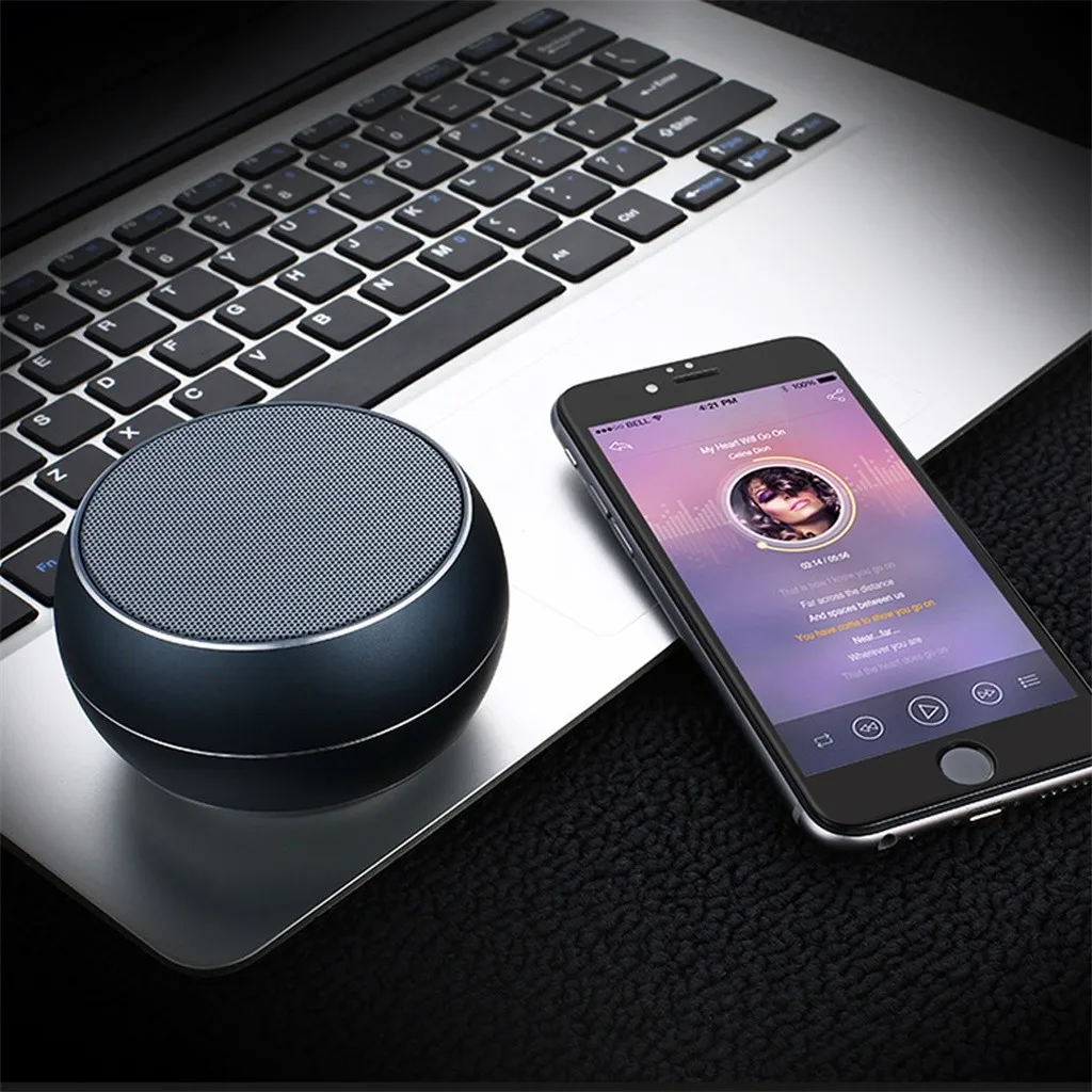 Лучшие продажи продуктов портативные светодиодные беспроводные Mnin Bluetooth колонки с HD аудио и улучшенными басами для Носимых устройств