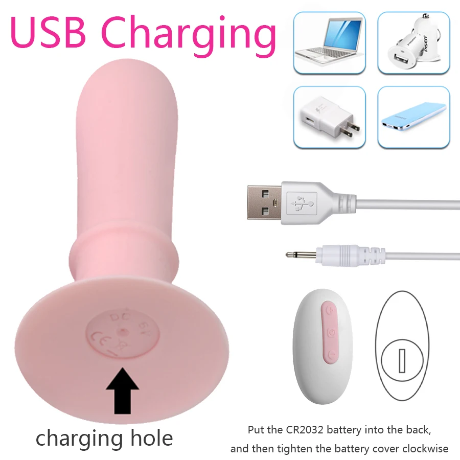 Vibrating Prostate Massager Men Butt Anal Plug Stimulator Clitoris Vaginal Wearable Vibrator Sex Toys for Adult Women Couples (3)