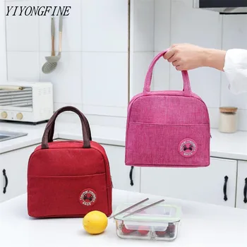 

Lunch Bags For Women Waterproof Oxford Cloth Lunch Box Tote Food Bags Ladies Cooler Bag Handbag Thermal Insulated Bag