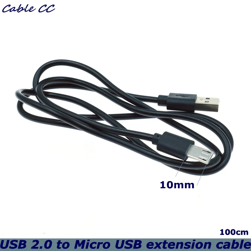 100Cm Per Oukitel K10000 Pro U16 Homtom Zoji Z8 Z7 Nomu S10 Pro S20 S30 Mini Guophone V19/Caricatore Adattatore Cavo Micro Usb Da 10Mm