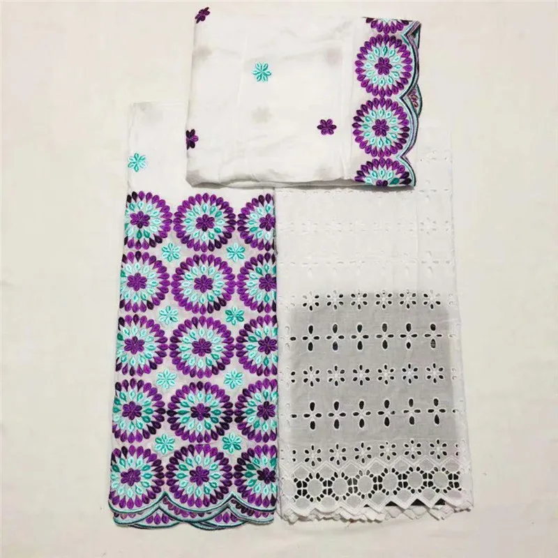

Swiss voile lace in Switzerland high quality 2+2+2.5 Y cotton lace fabric newest Dubai lace African French fabric XM090802