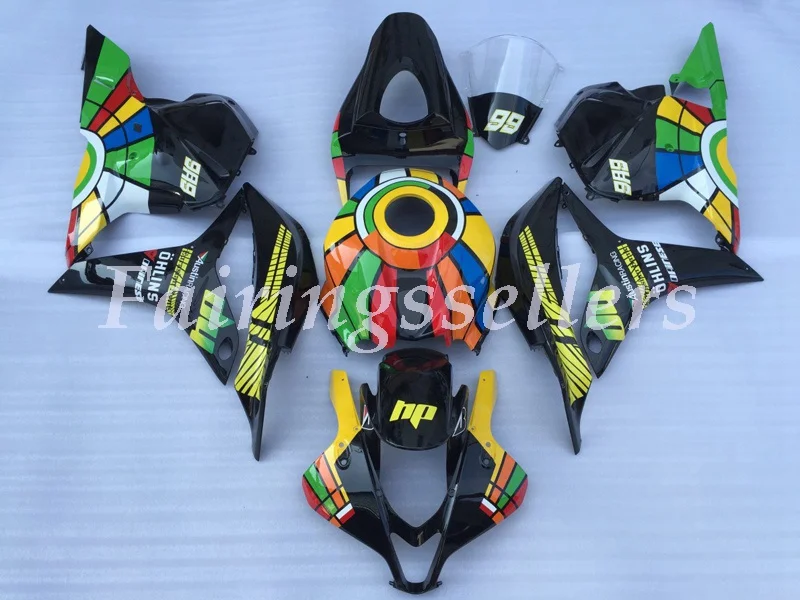 Топ впрыска ABS Полный комплект обтекателя подходит для Honda CBR600RR F5 2009 2010 2011 2012 Обтекатели блеск красный синий белый