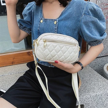 

Fashion Diamond Lattice Leather Shoulder Bag Designer Bags Famous Brand Women Bags 2020 Small Quality Crossbody Bags for Women