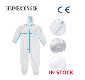 

Disposable Protection Gown Dust Spray Suit Siamese Non-woven Dust-proof Anti Splash Clothing Safely Protective Clothes