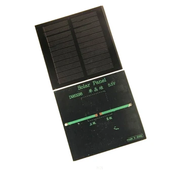 

1.2W 5.5V Solar Cell Monocrystaline Solar Panel Module DIY Solar Charger For 3.7V LED 98*98*3MM 5pcs/lot Free shipping