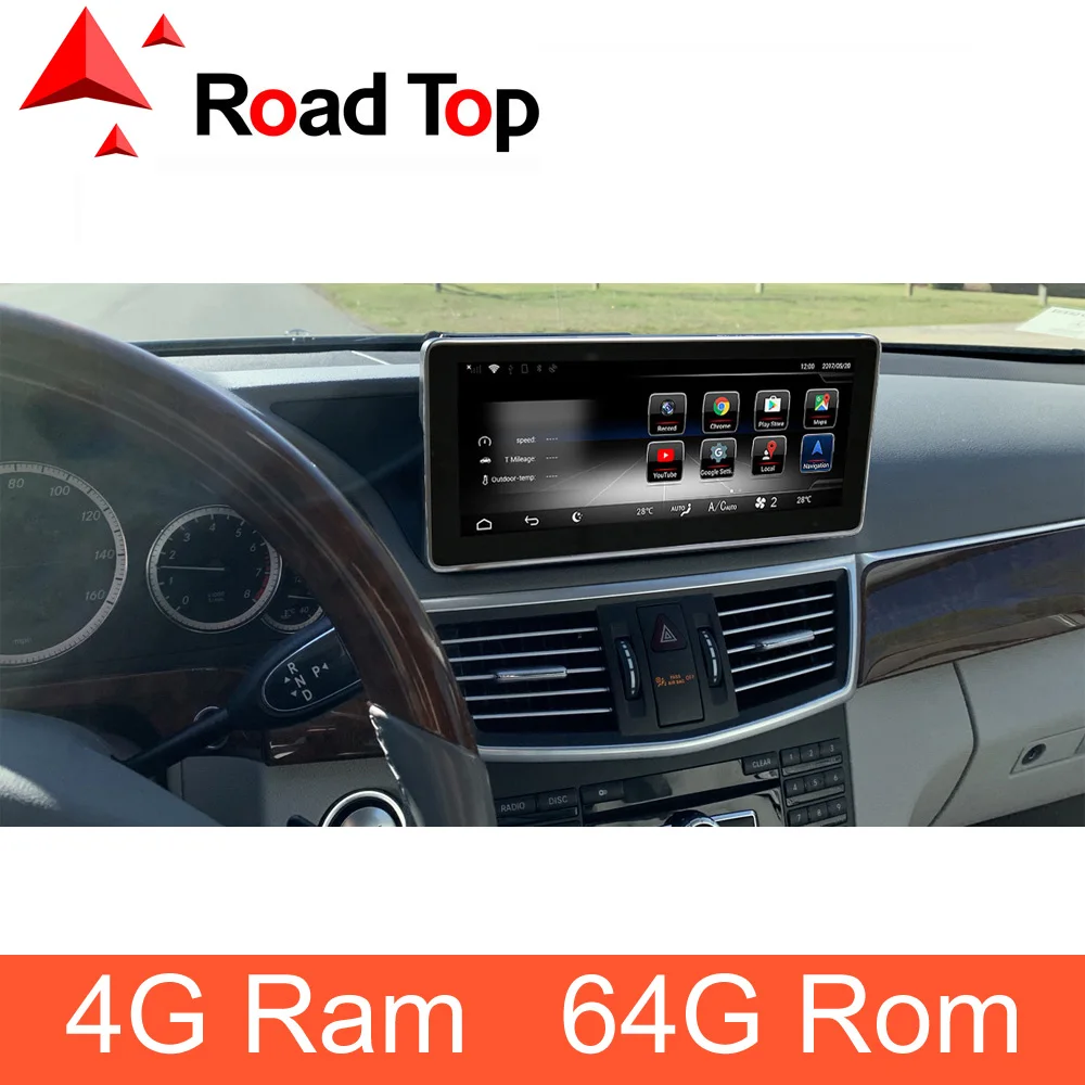 4G Ram Android 10 25 &quotдисплей с GPS навигацией Bluetooth радио Функция для Mercedes Benz E Class W212
