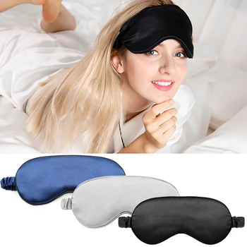 

Smooth Imitated Silk Sleep Eye Mask Eyeshade Portable Travel Eyepatch Rest Nap Blindfold Eye Cover Night Sleeping Snore Patch