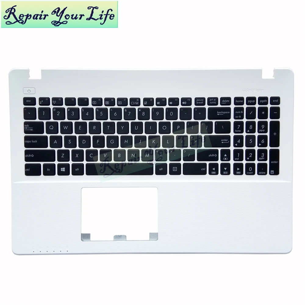 Repair You Life laptop keyboard for ASUS X550 X550VA X550JD X550WE US language new white Cover Palmrest | Компьютеры и офис