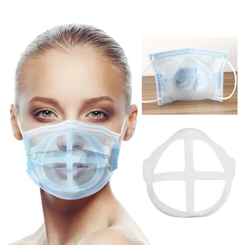 

Mask bracket 3D Reusable Breathable Lipstick Protection Stand Inner Support Nose Increase Breathing Space Mouth Holders