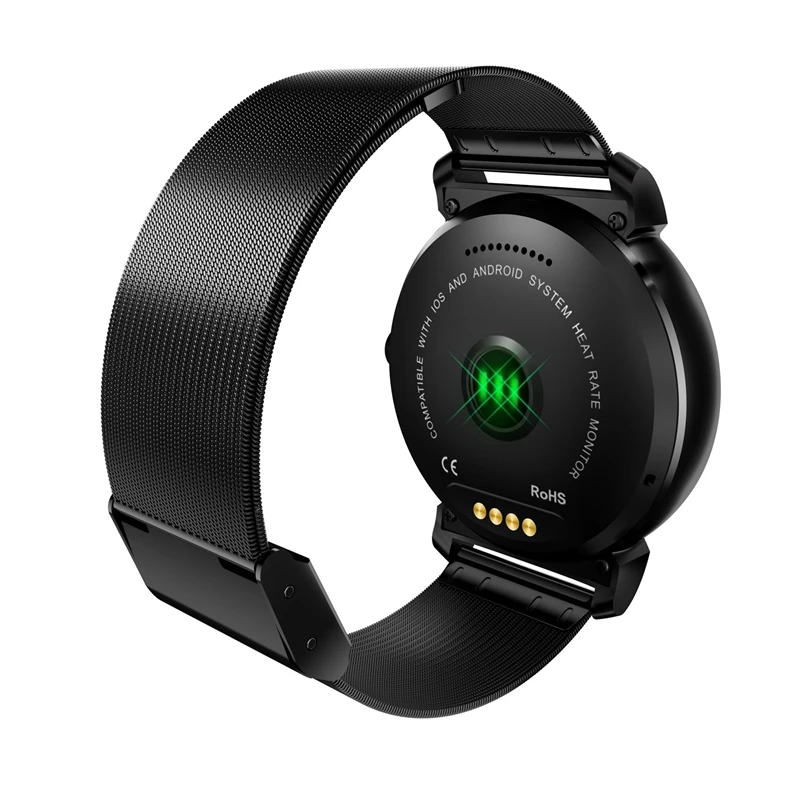 K88H Plus Smart Watch Bluetooth Sports Bracelet Heart Rate Tester Outdoor Pedometer-Black