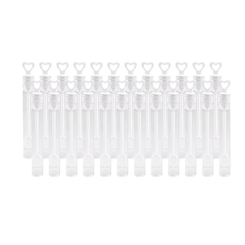 Pack of 48 Bubble Wedding Bubbles With Heart-Shaped Handle for Weddings Golden Wedding Anniversary Party Birthday or Watering
