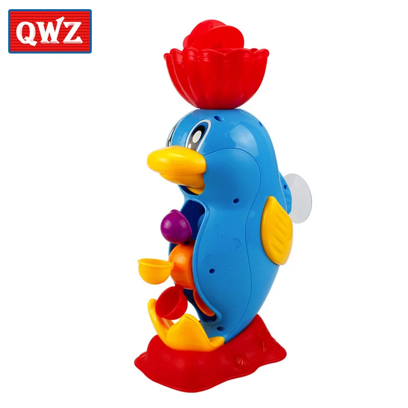 QWZ Bath Toys Pipeline Water Spray Shower Game Elephant Bath Baby Toy for Children Swimming Bathroom Bathing Shower Kids Toy 12