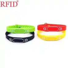 S50 IC 13,56 МГц RFID Регулируемый браслет для чтения, брелок для ключей, бирки, контроль доступа, RFID ключ, жетон, много цветов на выбор, 1 шт