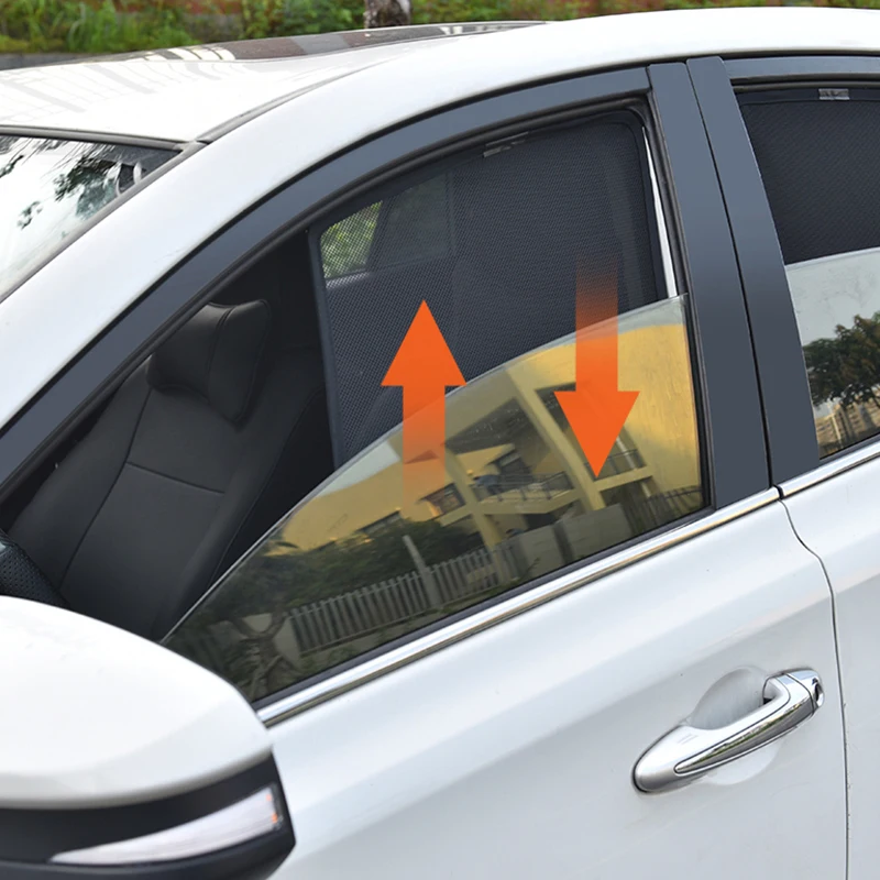 

Front Rear Magnetic Window Shade Curtain Visor For Toyota Highlander 2015 2016 Side Window Sunshades For Highlander 2017 2018