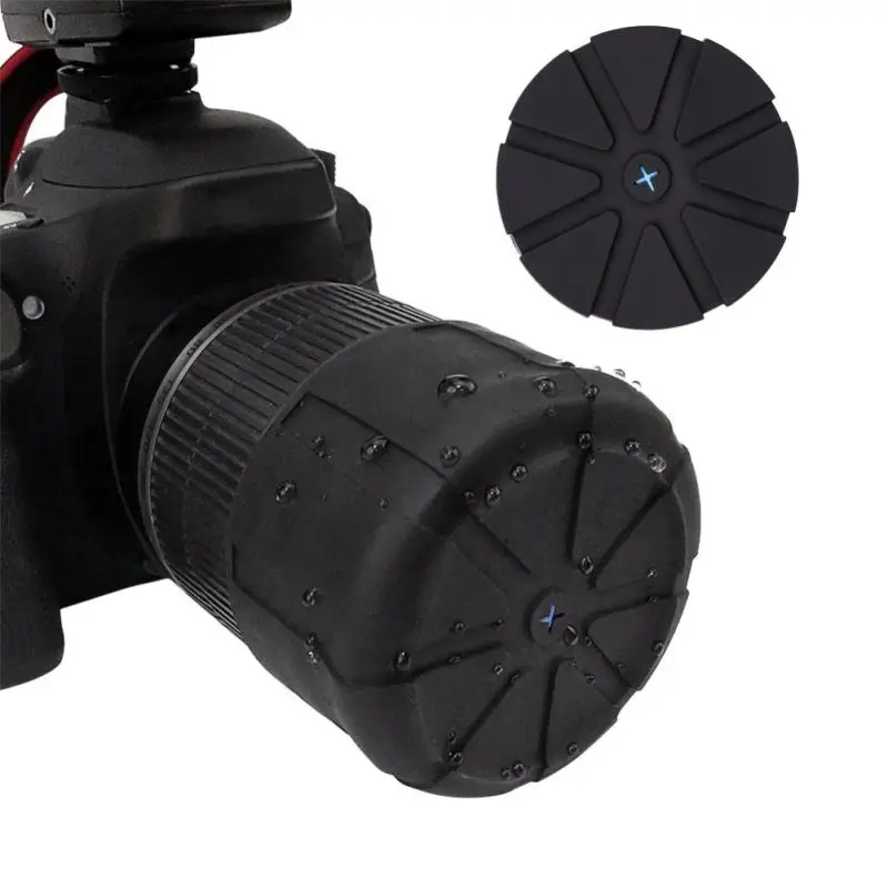 Высококачественная силиконовая Крышка для объектива DSLR камеры универсальная Защита водонепроницаемые пылезащитные колпачки