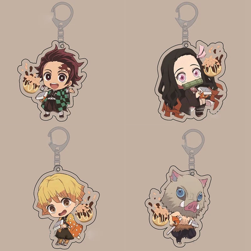Аниме Demon Slayer Kimetsu no Yaiba брелок Kamado Tanjirou Nezuko Agatsuma Zenitsu Rengoku kyoujrou милое забавное