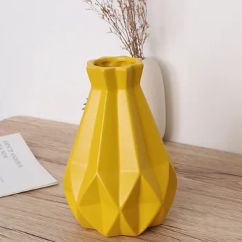 

1 Pc Ceramic Vase Modern Creative Ceramic Home Decoration Desktop Onament Jardiniere for Bedroom Living Room