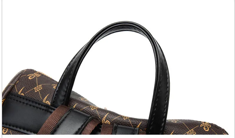 Женский винтажный коричневый вместительный рюкзак брендовый дизайнерский женский Противоугонный Mochila дамская модная двойная сумка на плечо