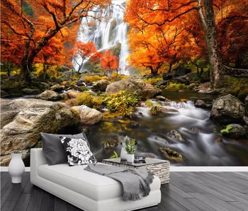 

CJSIR Custom Wallpaper Autumn Scenery TV Background Wall Natural Scenery Living Room Sofa Background Wall Mural 3d Wallpaper