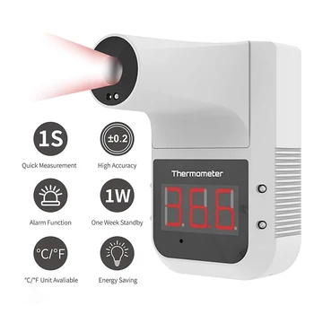 

Hanging Digital Infrared Temperature Measurement Tool LCD Display Smart Intelligent Forehead Body Infrared Temperature Meter