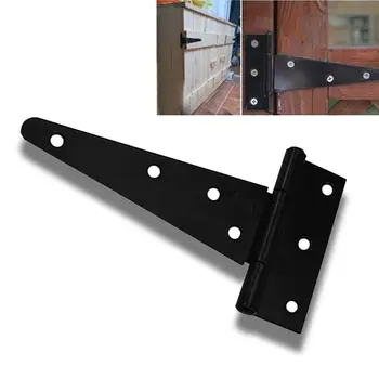 

Black Galvanized T-hinge T-triangular Hinge Slotted Door Garden Shed Door For 4/6/8/10 Wooden Bearing Door Door 12-inch / A1B5