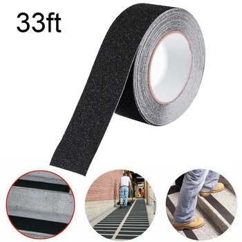 

1PC Black Strip Sticker Anti-Slip Tape Adhesive Backed Tape for Ladders Scaffolding Stairs