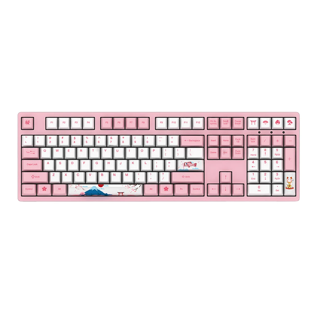 OEM Profile Thick PBT Keycap set for Mechanical Gaming Keyboard, 12.59x6.29x1.77inch