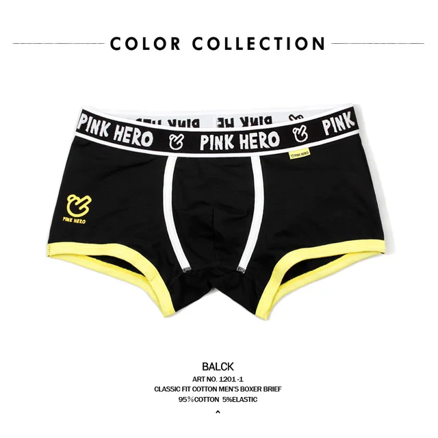 Ropa interior clásica de héroes rosados para hombre, bóxer de algodón de alta calidad, bragas masculinas cómodas económicas - AliExpress Ropa interior y ropa de dormir