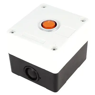 

12V SPDT 1 NO 1 NC 3 Terminals Self-Locking Type Pushbutton Station