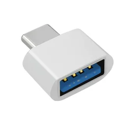 Universal Type-C to USB 2.0 OTG Adapter Connector - 1/5 Pack (1pcs white)