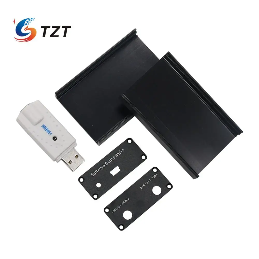 TZT программное обеспечение определение радио 100 кГц до 1,7 ГГц UV HF RTL SDR USB тюнер приемник CW FM VHF UHF AM(NFM WFM) DSB LSB DIY Kit