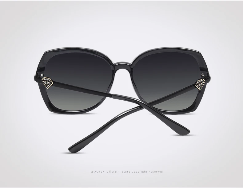 AOFLY фирменный дизайн, модные поляризованные солнцезащитные очки для женщин, роскошные женские солнцезащитные очки в форме бриллиантов, женские градиентные оттенки, UV400