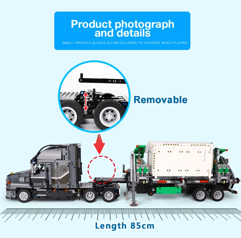 20076 серия Technic набор "большой грузовик" совместим с 42078 строительными блоками, кирпичи, обучающая игрушка, рождественский подарок