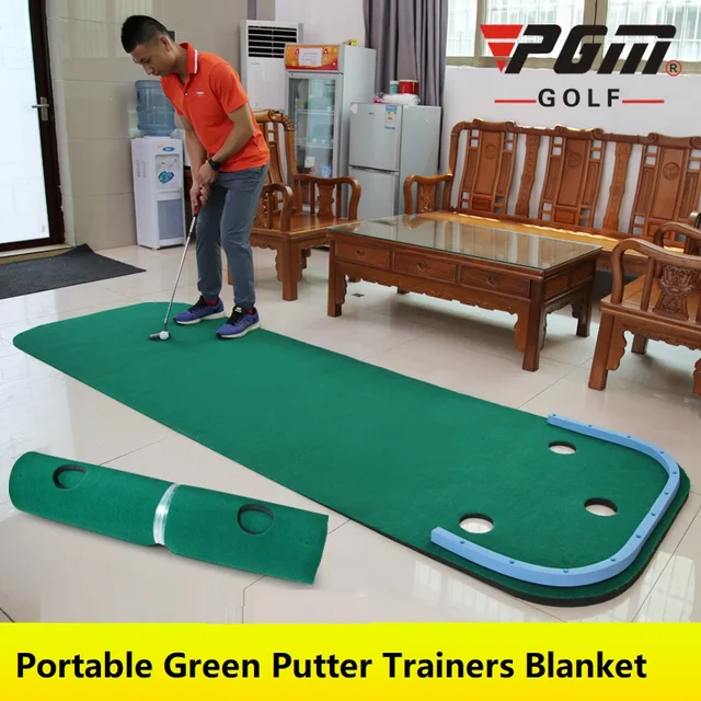 US $36.07 2020 Indoor PGM Golf Putting Green Family Practicing Portable Putting Mini Golf Green Practice Exer