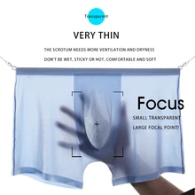 

3 Pcs/ SET Mesh Silk Breathable Men's Pants Sexy Underwear Mens Bodysuit Male Solid Underpants Plus Size