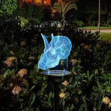 Светодиодный светильник на солнечной энергии, лампа для газона, мультяшная абстрактная Сова для влюбленных, водонепроницаемый IP65, наружный дворовый садовый декор, светильники