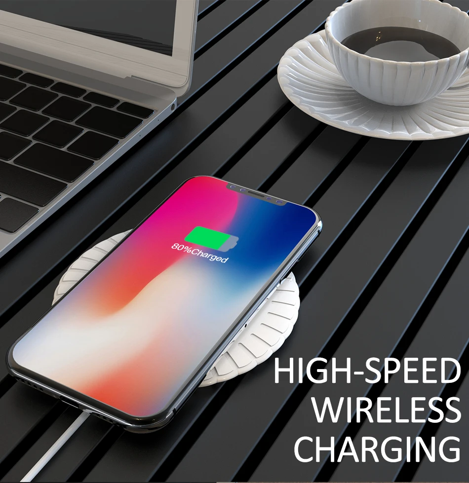 !ACCEZZ QI Wireless Charger For iphone X 8 Plus XR 11 Pro XS MAX Charge Pad With Micro Usb Cable For Samsung Galaxy S9 S10 S8 S7 (1)