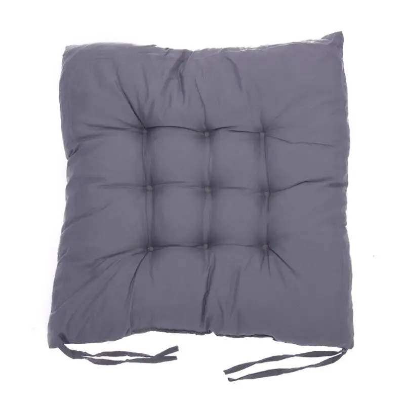 Кресло для офиса и дома подушка хлопчатобумажный Декор Удобная зимняя офисная барная задняя подушка диванная подушка Ягодицы Подушка для стула - Цвет: Grey