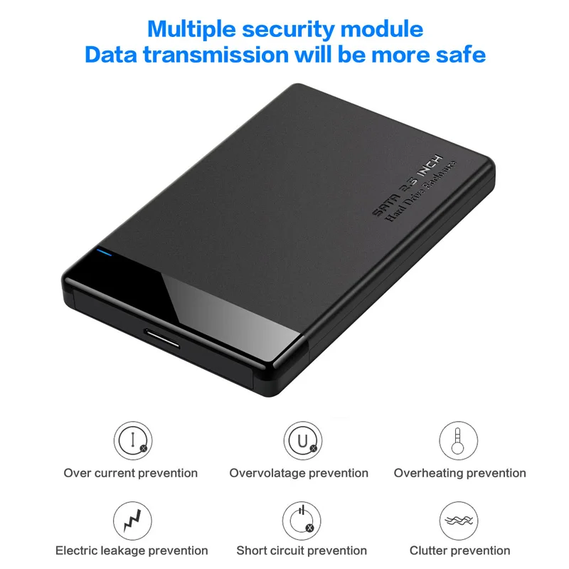 SATA III 2.5 Inches Hard Drive Enclosure Case USB3.0 Hard Disk Case Housing Support UASP
