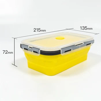 

4pcs/Set Rectangular Lunch Box Sealed Lids Food Storage For Travel Home Picnic