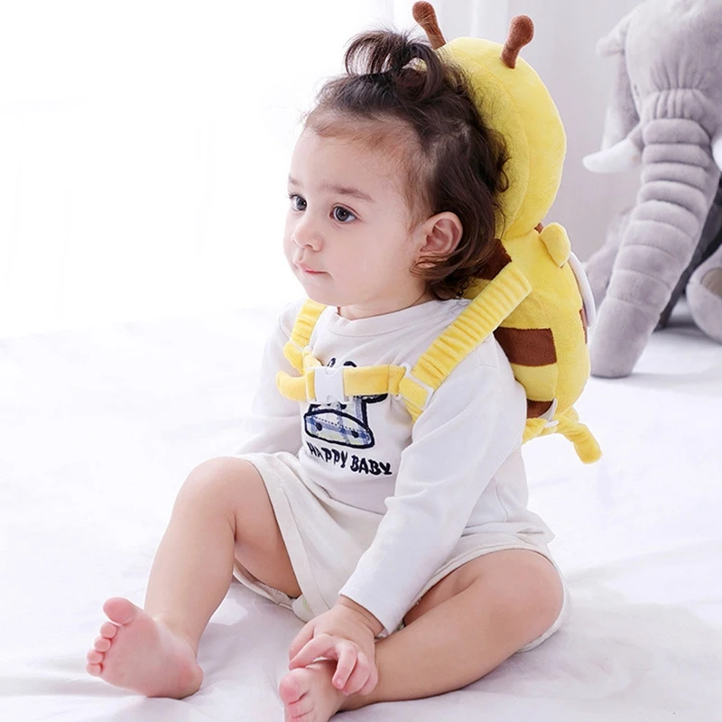 Baby Toddler Head Protection Pillow Cute Toddler Animal Backpack Soft Protective Cushion For Baby Walk Beginner