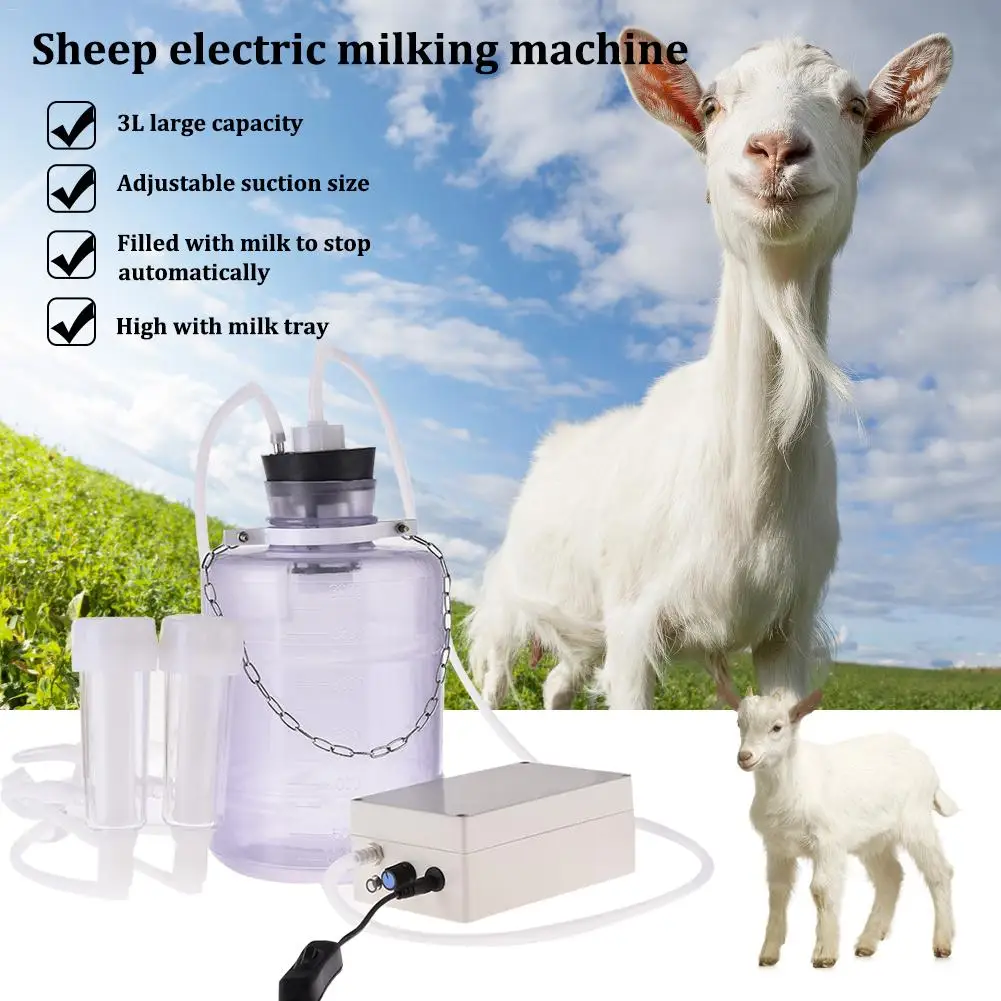 

Upgraded Electric Breast Pump Milk Sheep Small Milking Machine 3L High Configuration Household Adjustable Suction Milk Tray New